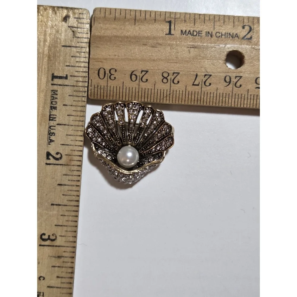 N/A rhinestone pearl